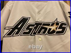 Rick Sweet 1996 White Houston Astros Game Used Jersey 1962-96 Patch