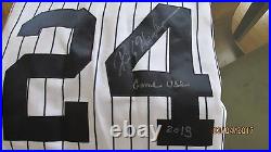 Rickey Henderson #24 NY Yankees Autographed Game Used OT Jersey withpants 2013