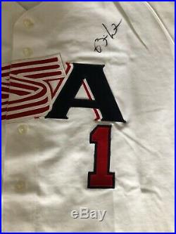 Rickie Weeks 2001 Team USA Signed Game Used Jersey / Full Loa