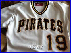 Rod Scurry 1981 Pittsburgh Pirates # 19 game used home jersey