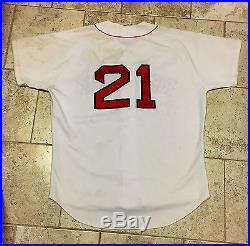 Roger Clemens Game Used Worn 1995 Boston Red Sox Home Jersey Unwashed Gem