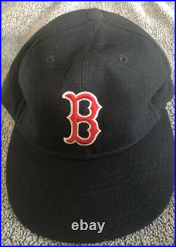 Roger Clemens Signed Game Issued Worn Used Hat Boston Red Sox