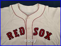 Ron Jackson 1960 Boston Red Sox #5 Game Used Home White Flannel Jersey with COA