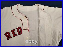 Ron Jackson 1960 Boston Red Sox #5 Game Used Home White Flannel Jersey with COA