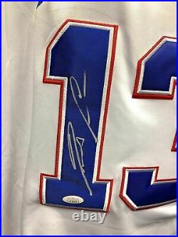 Ronald Acuna Jr Atlanta Braves Signed Autograph Jersey White Throwback JSA Certi