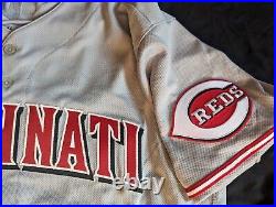 Ronnie Dawson Cincinnati Reds 2023 Nike Team Issued Road Jersey MLB Holo