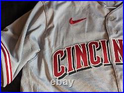 Ronnie Dawson Cincinnati Reds 2023 Nike Team Issued Road Jersey MLB Holo