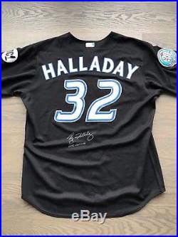 Roy Halladay Game Used Worn Signed 2006 Blue Jays Jersey 2 patch MLB authentic