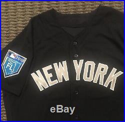 Russell Wilson New York Yankees Game Used Worn Jersey Seattle Seahawks MLB Auth