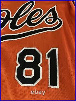 Ryan Bannon Baltimore Orioles Game Issued Jersey Nike