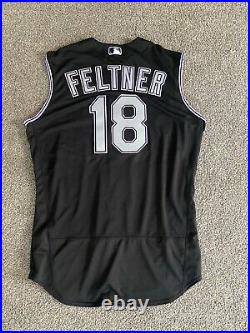 Ryan Feltner ROOKIE 2021 All Star Patch Colorado Rockies Game Issued Jersey