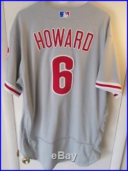 Ryan Howard 2016 Game Used Worn Phillies Road Jersey MLB Authenticated ROY MVP