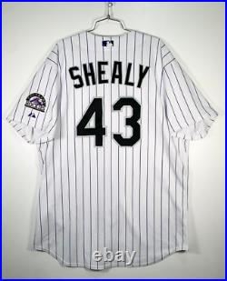 Ryan Shealy 2006 Game Worn Used Colorado Rockies MLB Baseball Jersey 25237