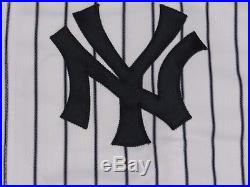SABATHIA #52 2017 Yankees Game used Jersey HOME BLACK BAND POST STEINER MLB
