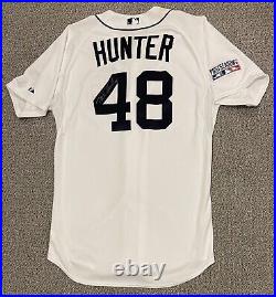 SALE Torii Hunter AU Used FINAL CAREER PLAYOFF GAME Jersey Tigers Twins Angels