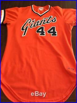 SF Giants Willie McCovey Game Worn Used Baseball Jersey MEARS 10