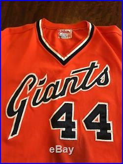 SF Giants Willie McCovey Game Worn Used Baseball Jersey MEARS 10