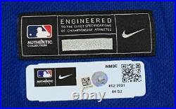 SMITH size 44 #62 2021 New York Mets game used jersey home blue SEAVER MLB