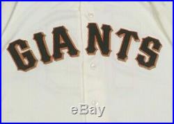 SMITH size 50 #13 2018 SAN FRANCISCO GIANTS GAME USED JERSEY HOME CREAM MLB HOL