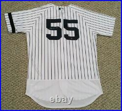 SONNY GRAY #55 2017 Yankees Game Jersey ISSUED HOME BLACK BAND POST STEINER MLB