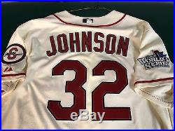 St. Louis Cardinals Game Used Johnson Alternate Jersey Padres Mariners