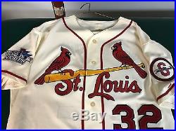 St. Louis Cardinals Game Used Johnson Alternate Jersey Padres Mariners