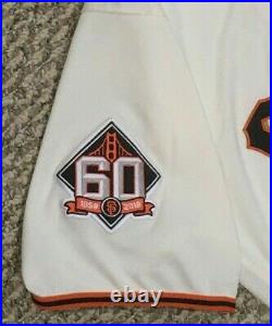STRATTON size 48 #49 2018 SAN FRANCISCO GIANTS GAME USED jersey HOME CREAM MLB