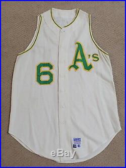 Sal Bando Game Worn Home Flannel Jersey 1970 Oakland A's