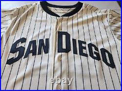 San Diego Padres 16-17 Alan Zinter Game Worn Jersey Sz 46