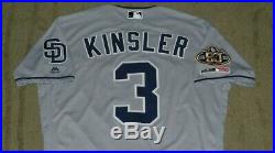 San Diego Padres Ian Kinsler Game Used Worn 2019 Jersey With 50 & 150 Patches