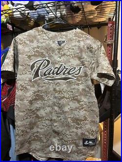 San Diego Padres Jersey Digital Military Camo Size S Men's / XL Youth Majestic