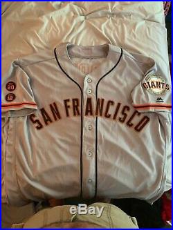 San francisco giants game used away jersey