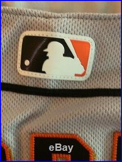 San francisco giants game used away jersey