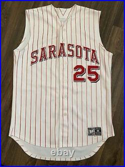 Sarasota Reds MiLB Minor League 2005-07 Style Game Worn Jersey Justin Turner