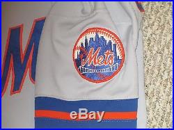 Searage 1981 Spring Tr Game Used Worn issued Mets Jersey Road gray size 44 #55