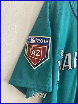 Seattle Mariners Guillermo Heredia 2018 Spring Training Jersey Game Used Issued
