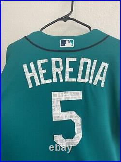 Seattle Mariners Guillermo Heredia 2018 Spring Training Jersey Game Used Issued