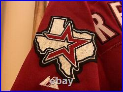 Shane Reynolds 2002 Houston Astros Game Used Red Home Jersey Texas Patch