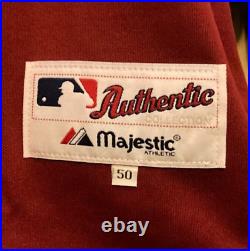 Shane Reynolds 2002 Houston Astros Game Used Red Home Jersey Texas Patch