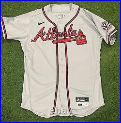 Shea Langeliers 2021 Atlanta Braves World Series Game 6 Game Issued Jersey