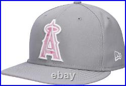 Shohei Ohtani Angels Player-Issued Gray Pink Cap from the 2022 Season