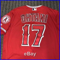 Shohei Ohtani Los Angeles Angels Game Used Worn Jersey MLB Auth Photo Matched