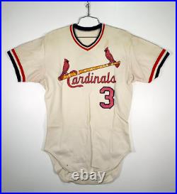 St. Louis Cardinals 1970s Game Worn Used Original Baseball Jersey 24083