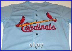 St. Louis Cardinals Blank Game Issue Rawlings 1997 Road Jersey Size 36 Set 1