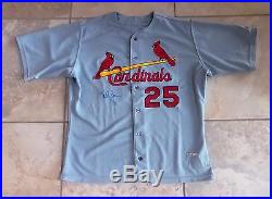 St. Louis Cardinals Game Used Worn Jersey Mark McGwire
