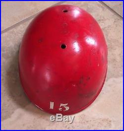 St. Louis Cardinals Game Used Worn Vintage Batting Helmet Tim McCarver