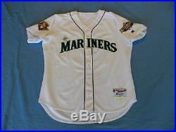 Stan Javier 2001 Seattle Mariners game used jersey home size 46