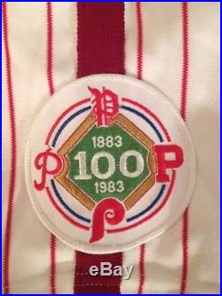 Steve Carlton Phillies 1983/1984 Game Issued/Game Used Worn Home Jersey withBP Cap