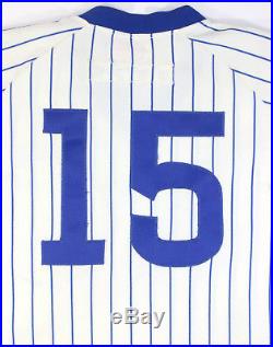 Steve Dillard 1980 Game Used Worn Chicago Cubs Home Pin-stripe Jersey