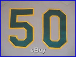 Steve Karsay #50 size 46 1993 Oakland A's Athletics Game Used Jersey Road Gray